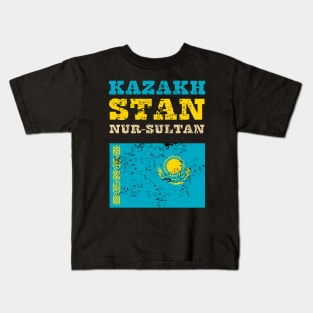 Flag of Kazakhstan Kids T-Shirt